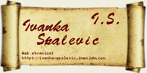 Ivanka Spalević vizit kartica